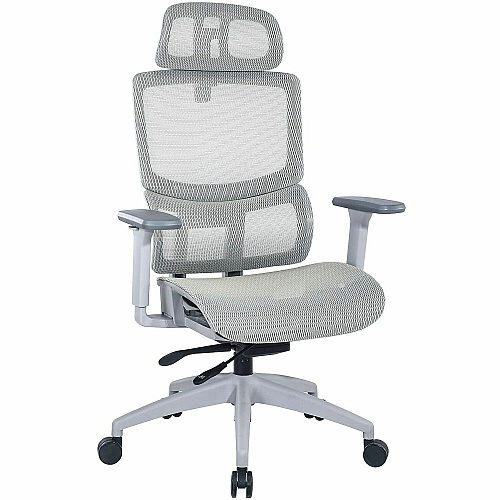 Lorell Ripley All-Mesh High-Back Chair with Articulating Lumbar Support (63201)