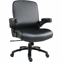 Lorell Big & Tall Mid-back Leather Task Chair (LLR62618