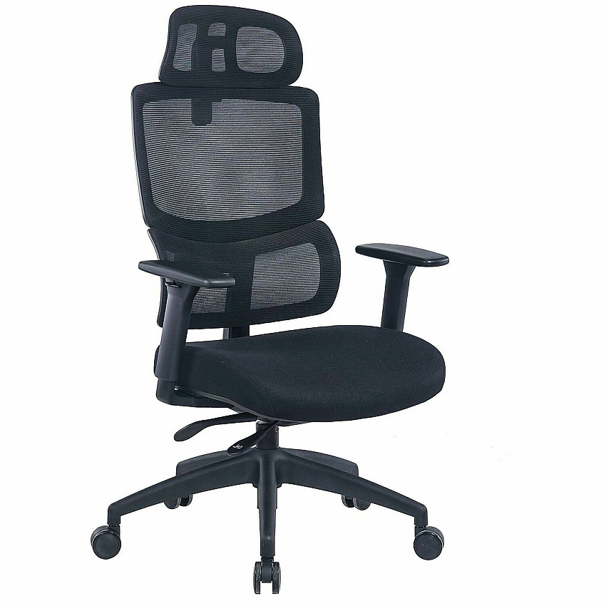 Lorell Ripley High Mesh-Back Chair with Articulating Lumbar Support (63202)