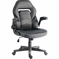 NuSparc SpawnSafe Antimicrobial Gaming Chairs Polyurethane, Nylon - Black, Gray - 1 Each (FCH202VUGY)