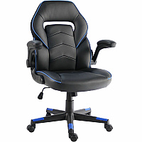 NuSparc SpawnSafe Antimicrobial Gaming Chairs Polyurethane, Nylon - Black, Blue - 1 Each (FCH202VUBE)