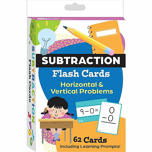 Shell Education Teacher Created Materials Subtraction Flash Cards Theme/Subject: Fun - Skill Learning: Number, Practice, Grasping, Sorting, Flipping, Subtraction - 3-12 Year - 1 Each (155901)