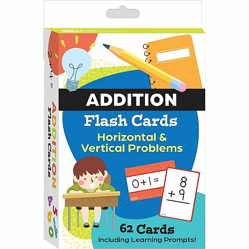 Shell Education Teacher Created Materials Addition Flash Cards Theme/Subject: Fun - Skill Learning: Addition, Number, Practice, Grasping, Sorting, Flipping - 3-12 Year - 1 Each (155902)
