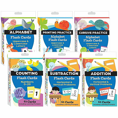 Shell Education Teacher Created Materials Math & Literacy Flash Card Set Skill Learning: Mathematics - 1 Each (155913)