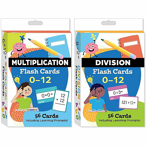 Shell Education Teacher Created Materials Multiplication & Division Flash Cards Set Theme/Subject: Fun - Skill Learning: Multiplication, Division, Mathematics - 6-13 Year - 1 Each (160969)