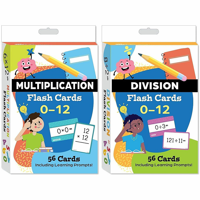 Shell Education Teacher Created Materials Multiplication & Division Flash Cards Set Theme/Subject: Fun - Skill Learning: Multiplication, Division, Mathematics - 6-13 Year - 1 Each (160969)