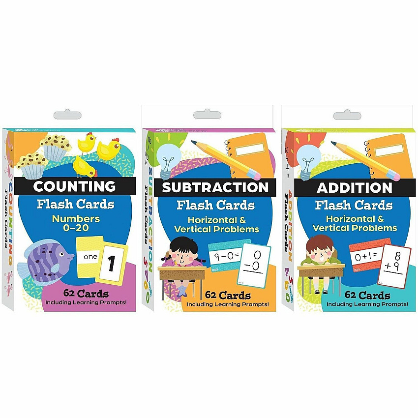 Shell Education Teacher Created Materials Math Skills Flash Cards Set Skill Learning: Mathematics - 1 Each (155912)