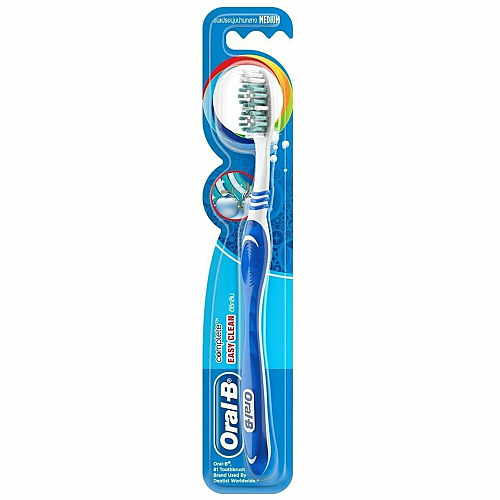 Oral-B EasyClean Manual Toothbrush Medium - Adult, Children - Blue - 72 / Carton (10904)