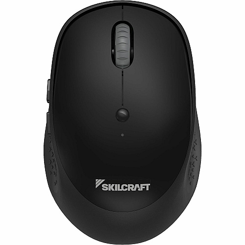 SKILCRAFT&reg; 2.40GHz Wireless Computer Mouse Wireless - Radio Frequency - 2.40 GHz - Black - USB 2.0 - Scroll Wheel - Symmetrical - 1 x AA Battery Supported - 1 Each (410772)