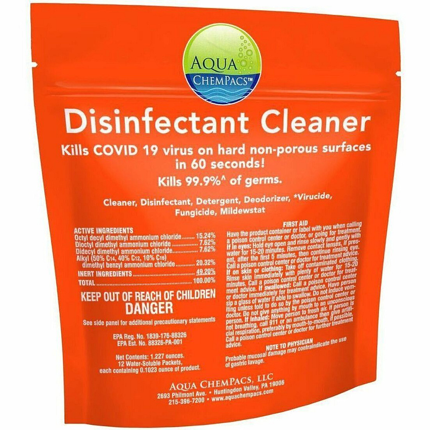 Diversey Disinfectant Cleaner, 1x 40ea, 12/CT (9321119)