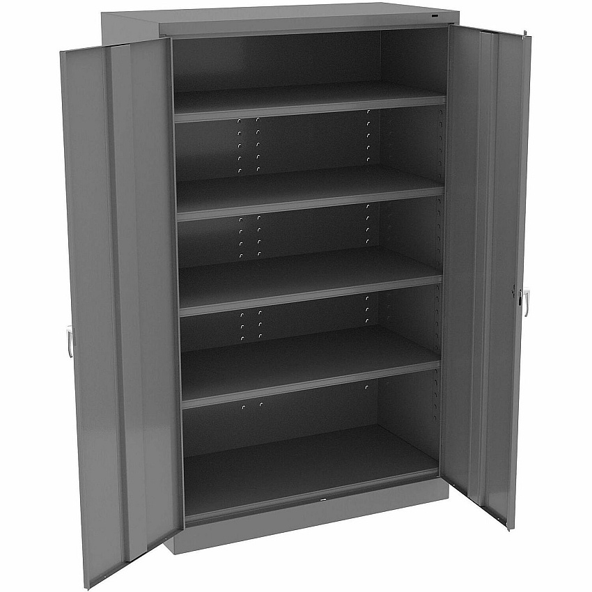 Tennsco&reg; Jumbo Storage Cabinet, 48" x 24" x 78", Medium Gray (J2478SUMGY)