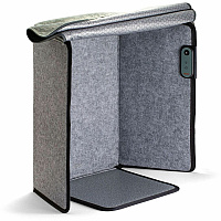 Victor Heetz Foot and Leg Warmer Deluxe 23" Height x 15.5" Width x 11.5" Depth - Gray - 1 Each (HTZ110)