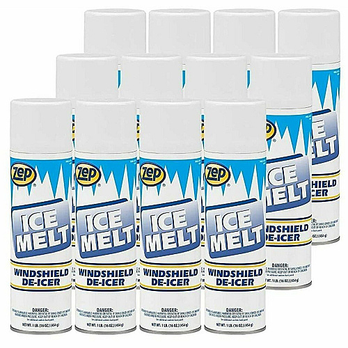Zep Commercial Ice Melt Aerosol De-Icer for Windshields and Windows - 20 oz. (17601)