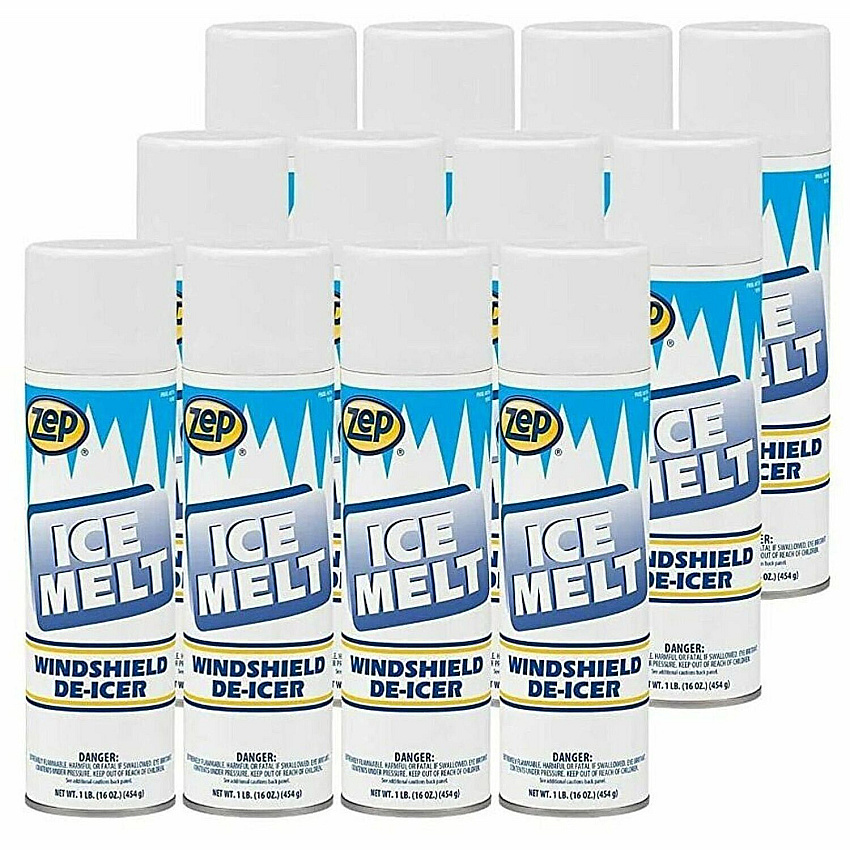 Zep Commercial Ice Melt Aerosol De-Icer for Windshields and Windows - 20 oz. (17601)