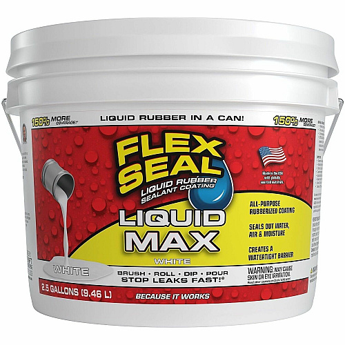 FLEX SEAL Sealant Synthetic Rubber - White - 19.99 lb - 1 - 1 Carton (LFSMAXWHT02)