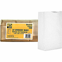 AJM #2 White Paper Grocery Bags (WB02NP5CES)