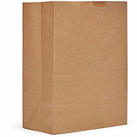 AJM 1/8 BBL #57 Kraft Paper Grocery Sacks (SS57NP5CES)