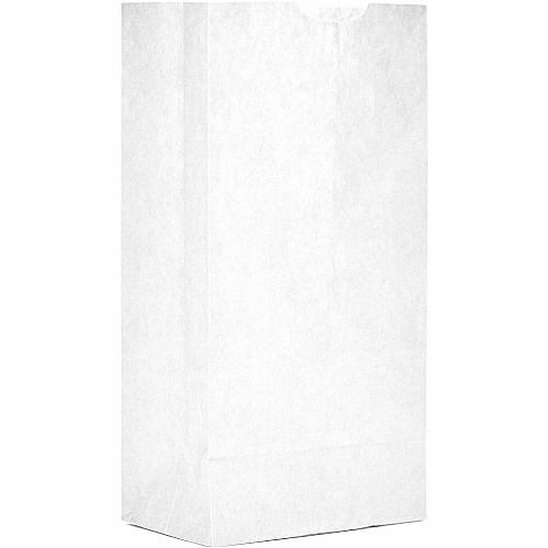 AJM #4 White Paper Grocery Bags (WB04NP5CES)