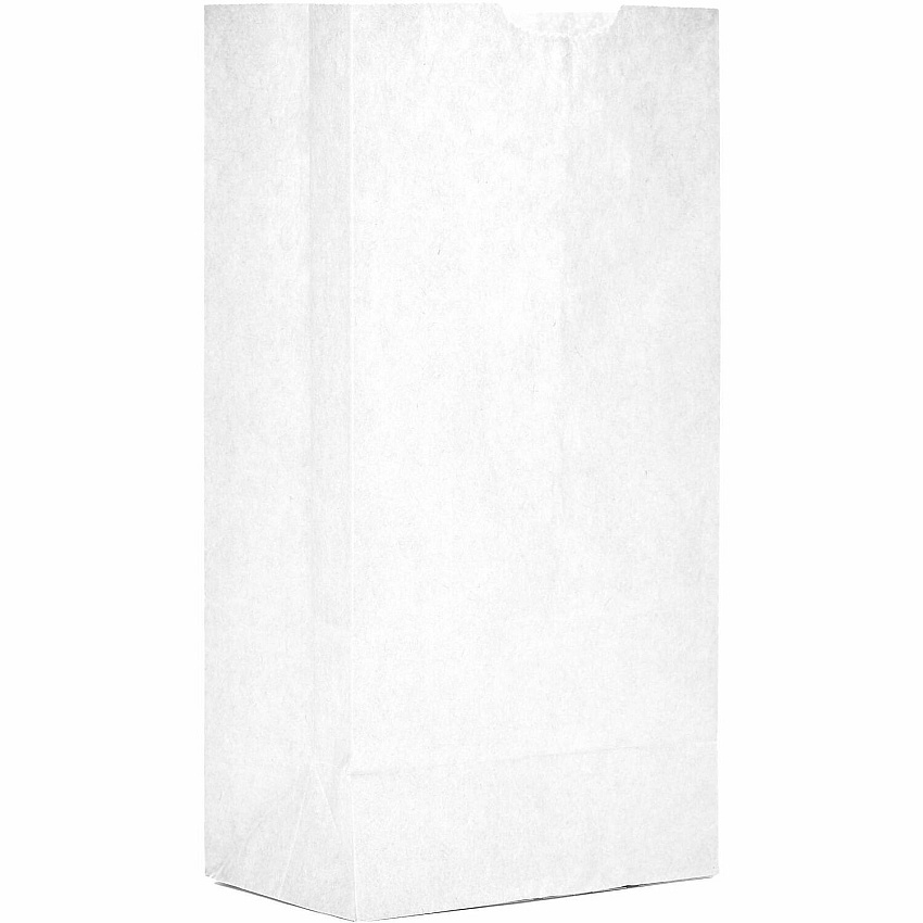 AJM #4 White Paper Grocery Bags (WB04NP5CES)