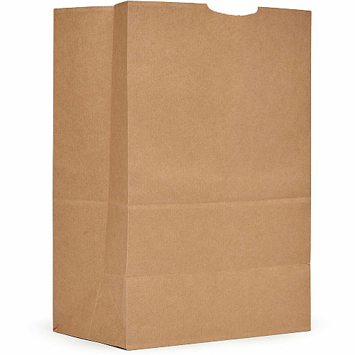 AJM 1/6 BBL #52 Kraft Paper Grocery Sacks (GS52NP5CES)