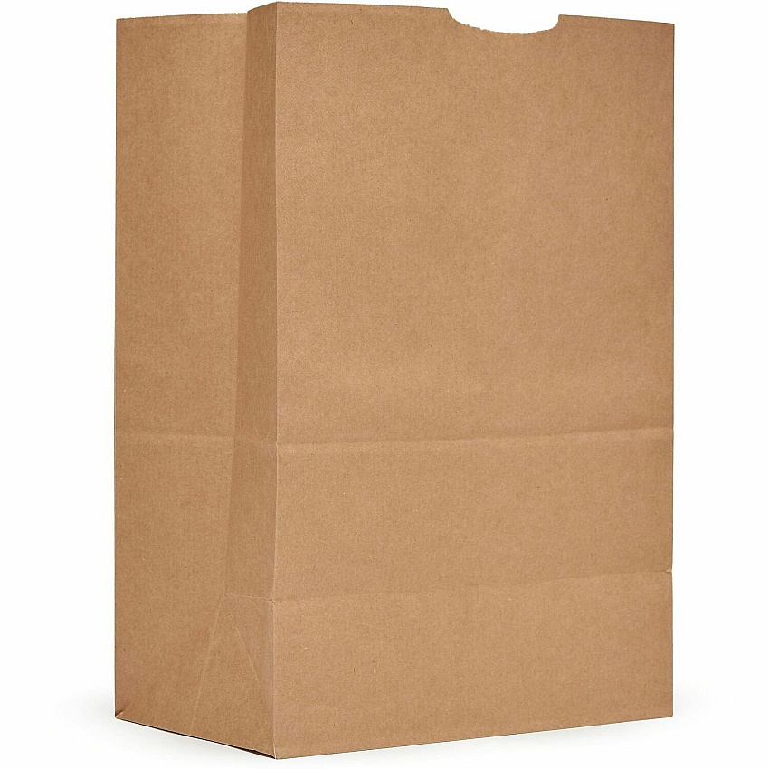 AJM 1/6 BBL #52 Kraft Paper Grocery Sacks (GS52NP5CES)