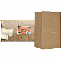 AJM #25 Squat Kraft Paper Grocery Bags (SQ40NP5C25ES)