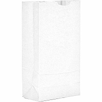 AJM #10 White Paper Grocery Bags (WB10NP5CES)