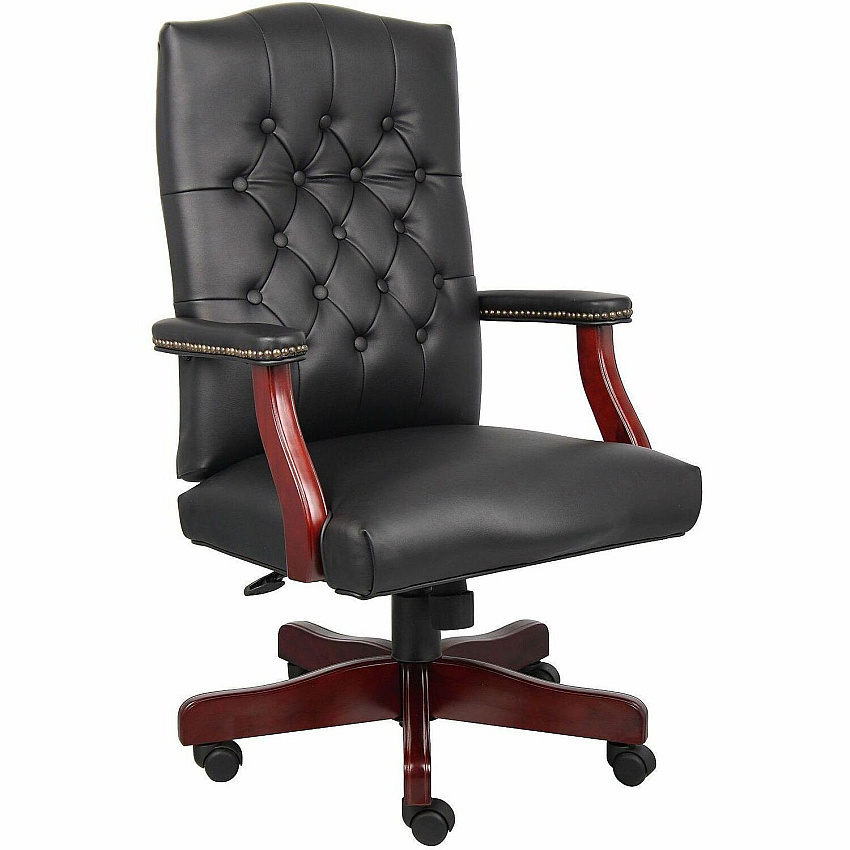 Boss Chair Wood Frame Material - Black - 1 Each (905BK)