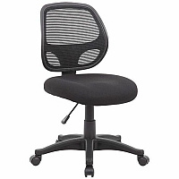 Boss Commercial Mesh-Back Task Chair High Density Foam (HDF) Seat Material - Mesh Back Material - 5-star Base - Black - Mesh, Fabric - 1 Each (605)
