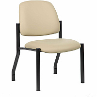 Boss Mid-back Guest Chair Mid Back - Beige - Vinyl - 1 Each (9595AMBG)
