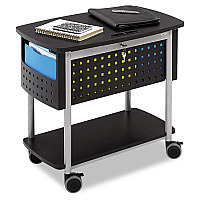 Safco Scoot Mobile File, Metal, 2 Shelves, 2 Bins, 29.75