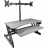 Rocelco R DADRG-DM2 Standing Desk Converter Bundle