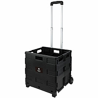 Business Source Stow-and-Go Mobile Storage Crate (14111)