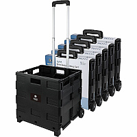 Business Source Stow-and-Go Mobile Storage Crate (14111CT)