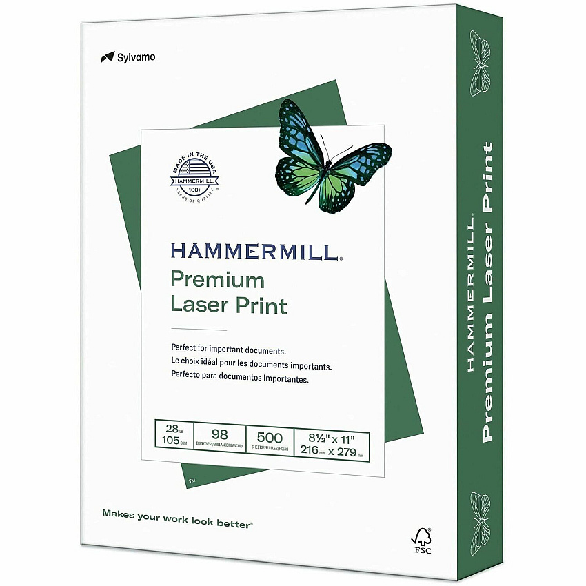 Hammermill Premium 28 lb Laser Print Paper (125534CT)