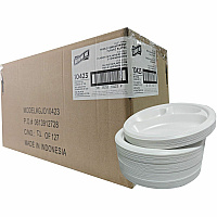 Genuine Joe 3-Compartment Plastic Plates (10423)