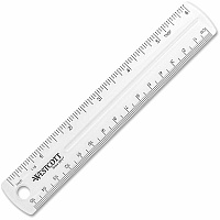Westcott Shatterproof Plastic Ruler (45016BX)