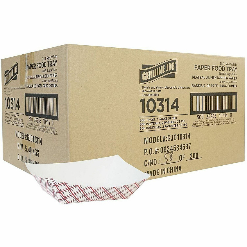 Genuine Joe Paper Food Tray (10314)