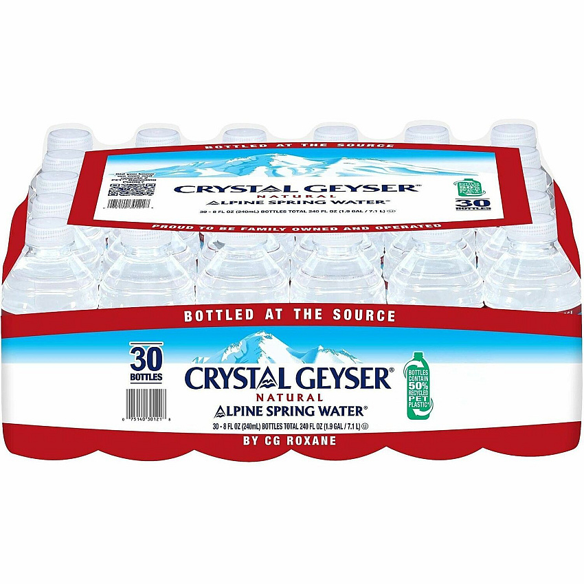 Crystal Geyser Water Alpine Spring Bottled Water (301218PL)