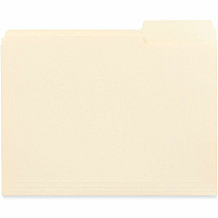 Business Source 1/3 Tab Cut Letter Top Tab File Folder (18103)