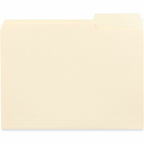 Business Source 1/3 Tab Cut Letter Top Tab File Folder (18103)