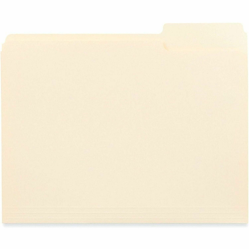 Business Source 1/3 Tab Cut Letter Top Tab File Folder (18103)