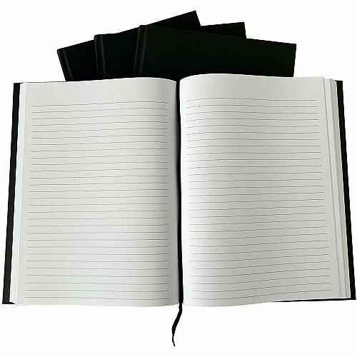 Business Source Hardbound Ruled Linen Journals (10973CT)