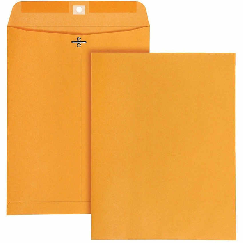 Business Source #97 Clasp Envelopes with Gummed Closure (35266)