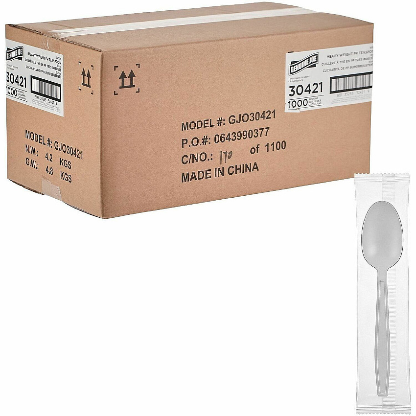 Genuine Joe Heavy-Weight Polypropylene Cutlery (30421)