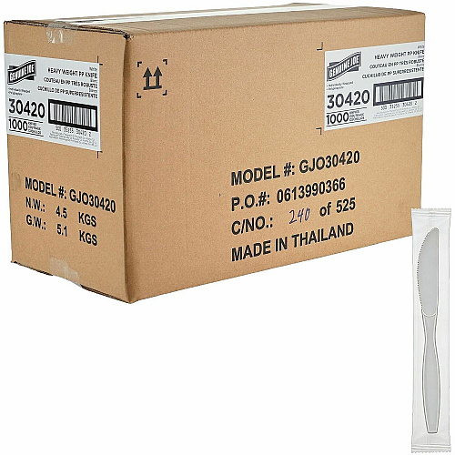 Genuine Joe Heavy-Weight Polypropylene Cutlery (30420)