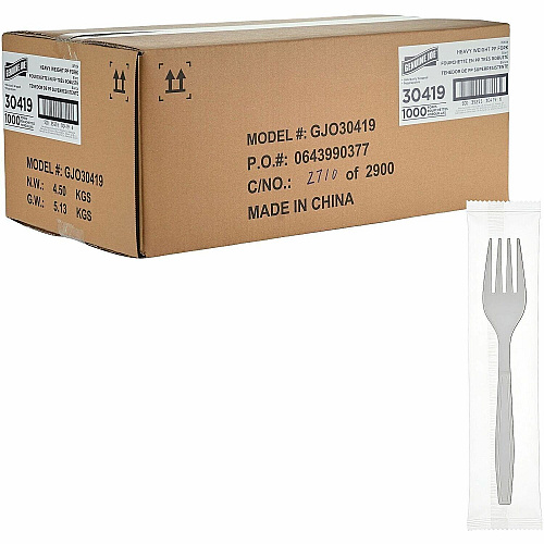 Genuine Joe Heavy-Weight Polypropylene Cutlery (30419)