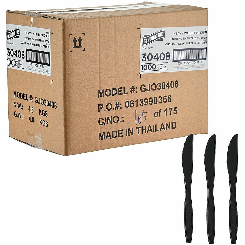 Genuine Joe Heavy-Weight Polypropylene Cutlery (30408)