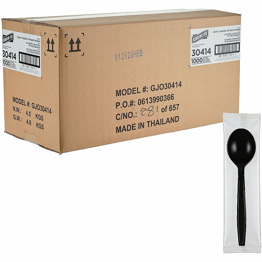 Genuine Joe Heavy-Weight Polypropylene Cutlery (30414)