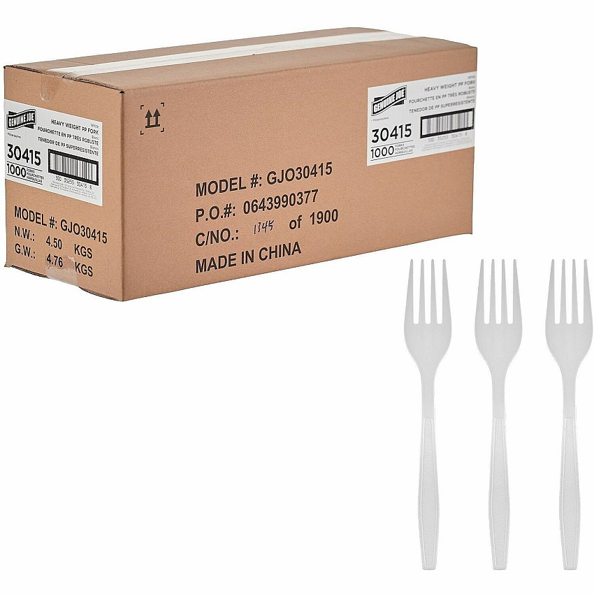 Genuine Joe Heavy-Weight Polypropylene Cutlery (30415)